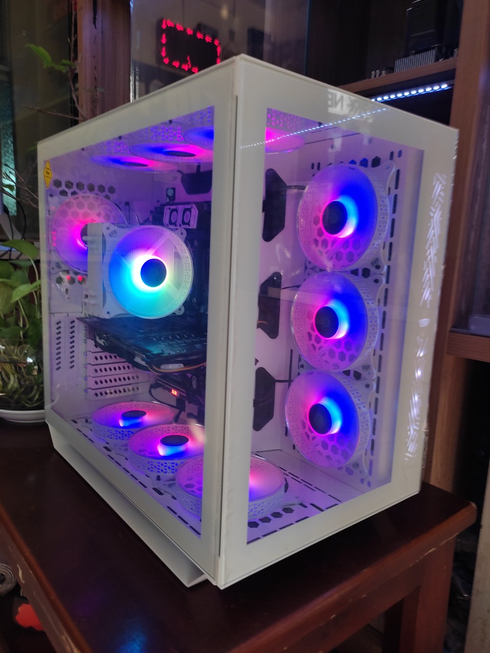 Vỏ máy tính Case VSP ES5 bể cá (ATX/MICRO-ATX/MINI-ATX)(TRẮNG/HỒNG/ĐEN)(KHÔNG FAN) Chính hãng