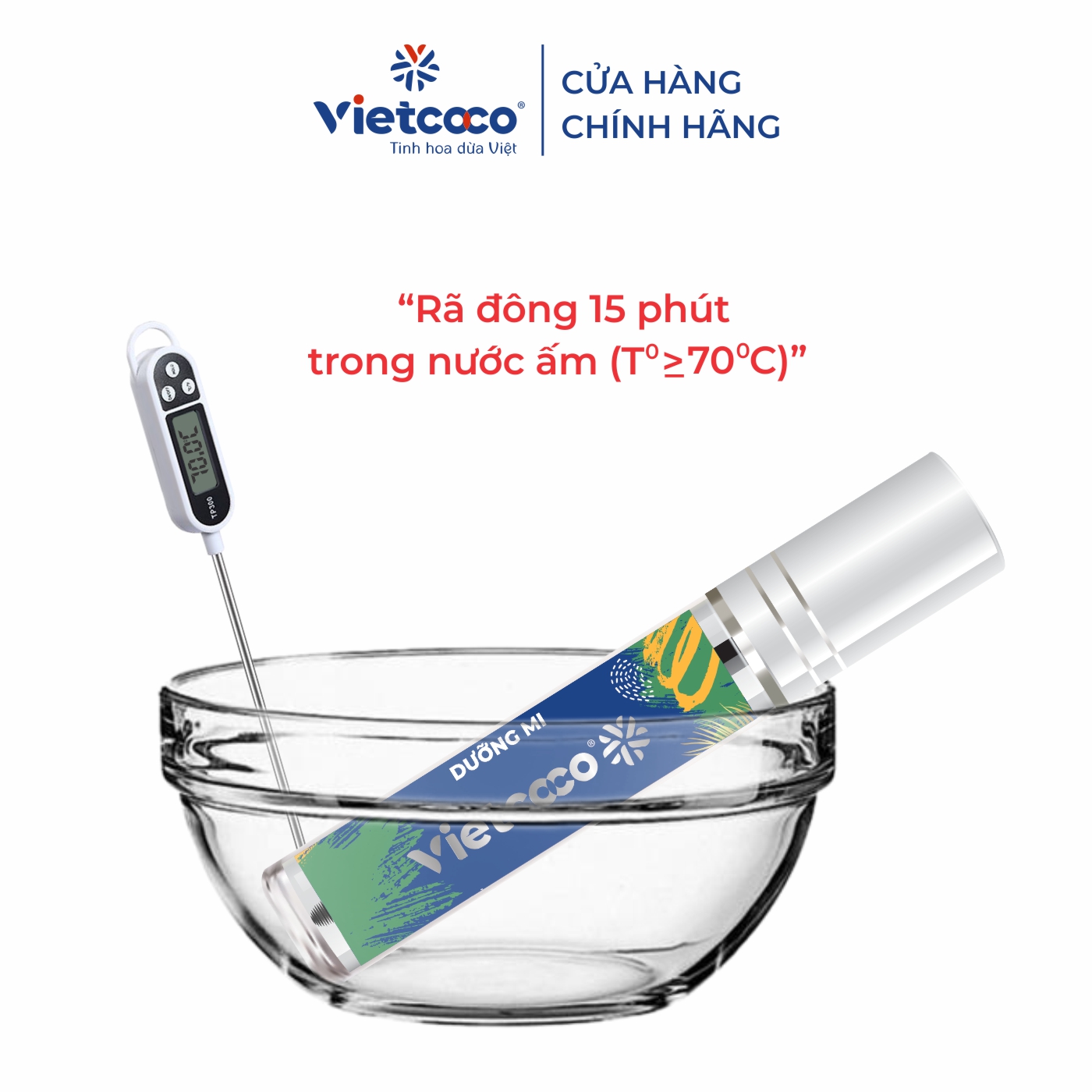 Dầu dừa Tinh Khiết Vietcoco dưỡng mi 10ml