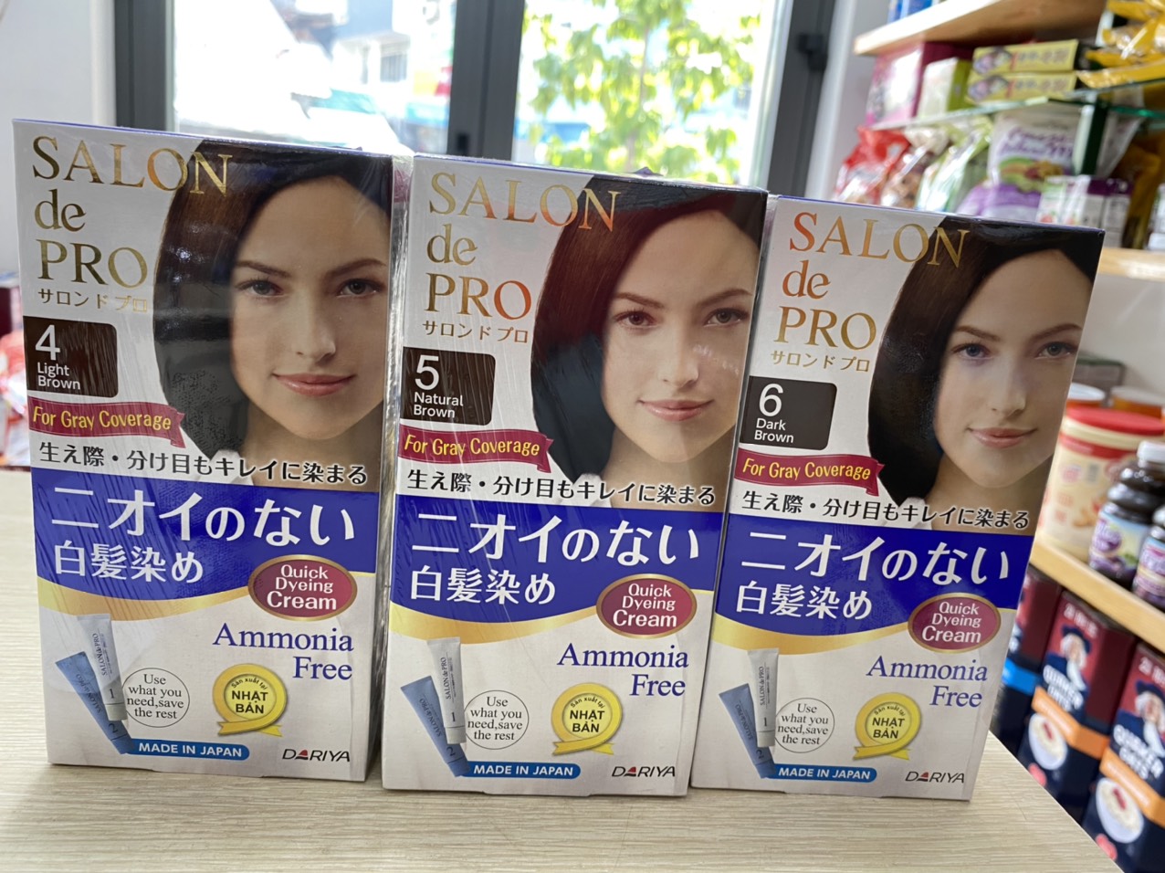 Kem Nhuộm Tóc Phủ Bạc Salon De Pro 4 (Màu Nâu Nhạt)