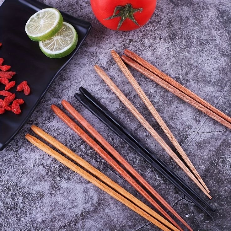 (CHÍNH HÃNG) Đũa Tre, Gỗ Nhật Bản Vỉ 5 Đôi Kokusai 20-25cm