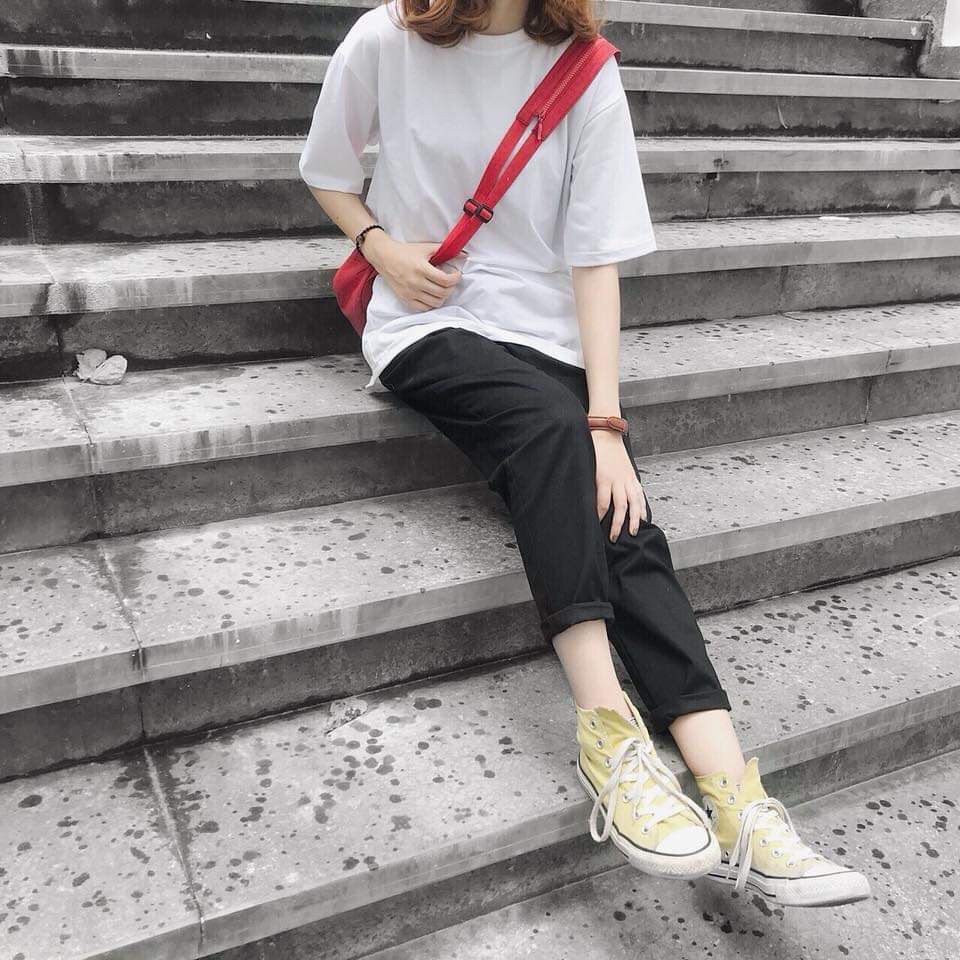 Quần kaki nữ suông sắn gấu HARI0319