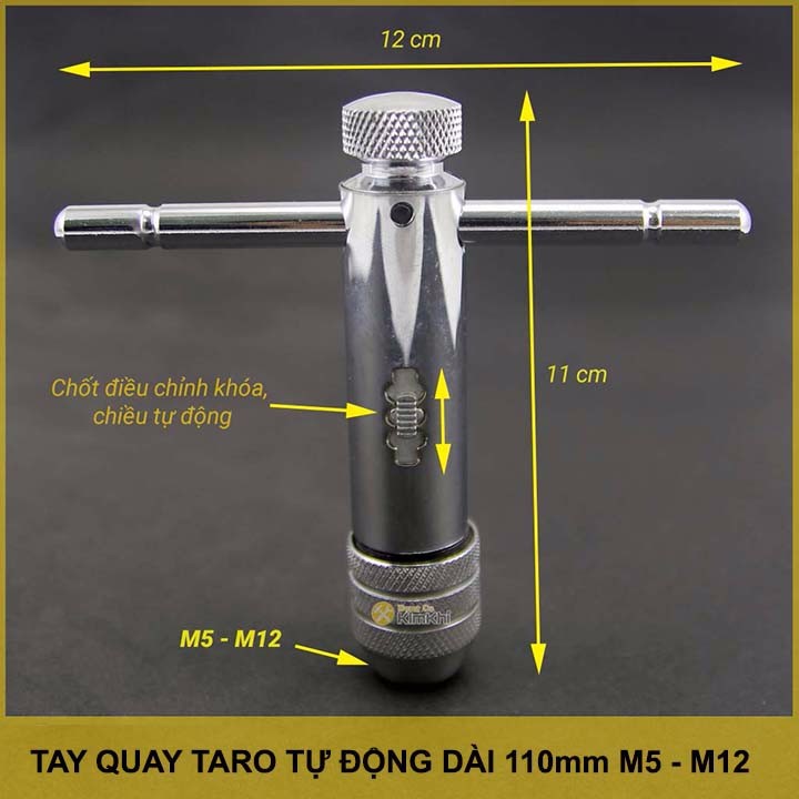 [HCM]Tay quay Taro M5-M12 dài 110mm