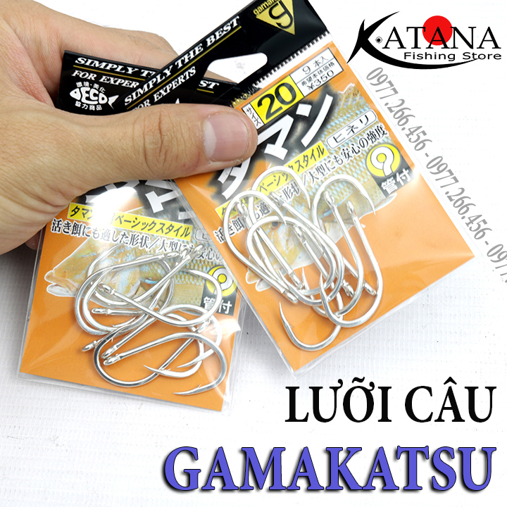 [HCM]Lưỡi câu Gamakatsu - Chùm Nho Gamakatsu - Câu Tra Câu Giải Hồ - Made in Japan