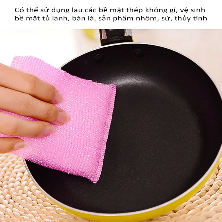 [Freeship Max] Miếng rửa chén bát nhà bếp, Miếng bọt biển cọ nồi tạo bọt Cozy Style
