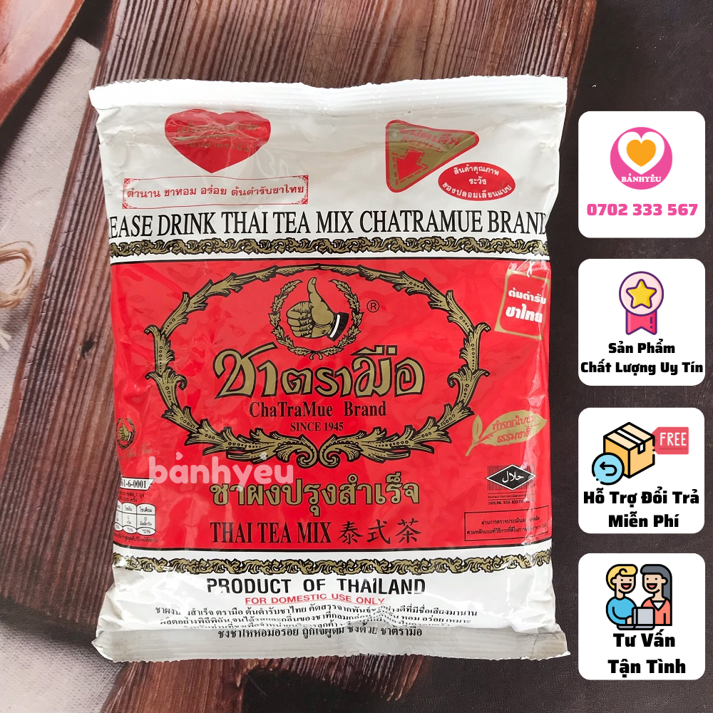 Trà thái đỏ chatramue 400g pha trà sữa