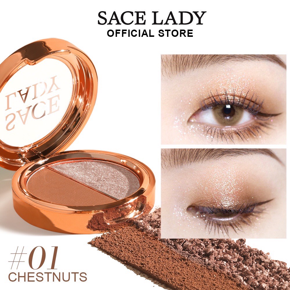 Bảng phấn mắt sacelady 2 ô nội địa trung