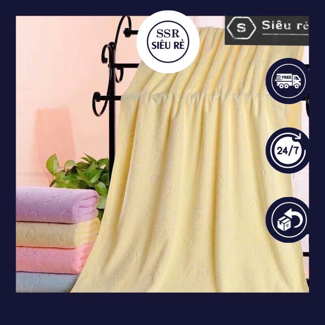 Khăn Tắm Siêu Mềm Mịn Size To (140CM X 70CM) Mỏng Nhẹ (PD1418)