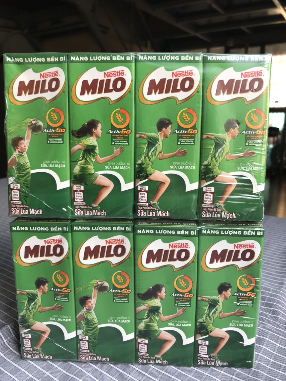 Sữa Milo Lúa Mạch Lốc 4 Hộp 180ml/110ml Date mới
