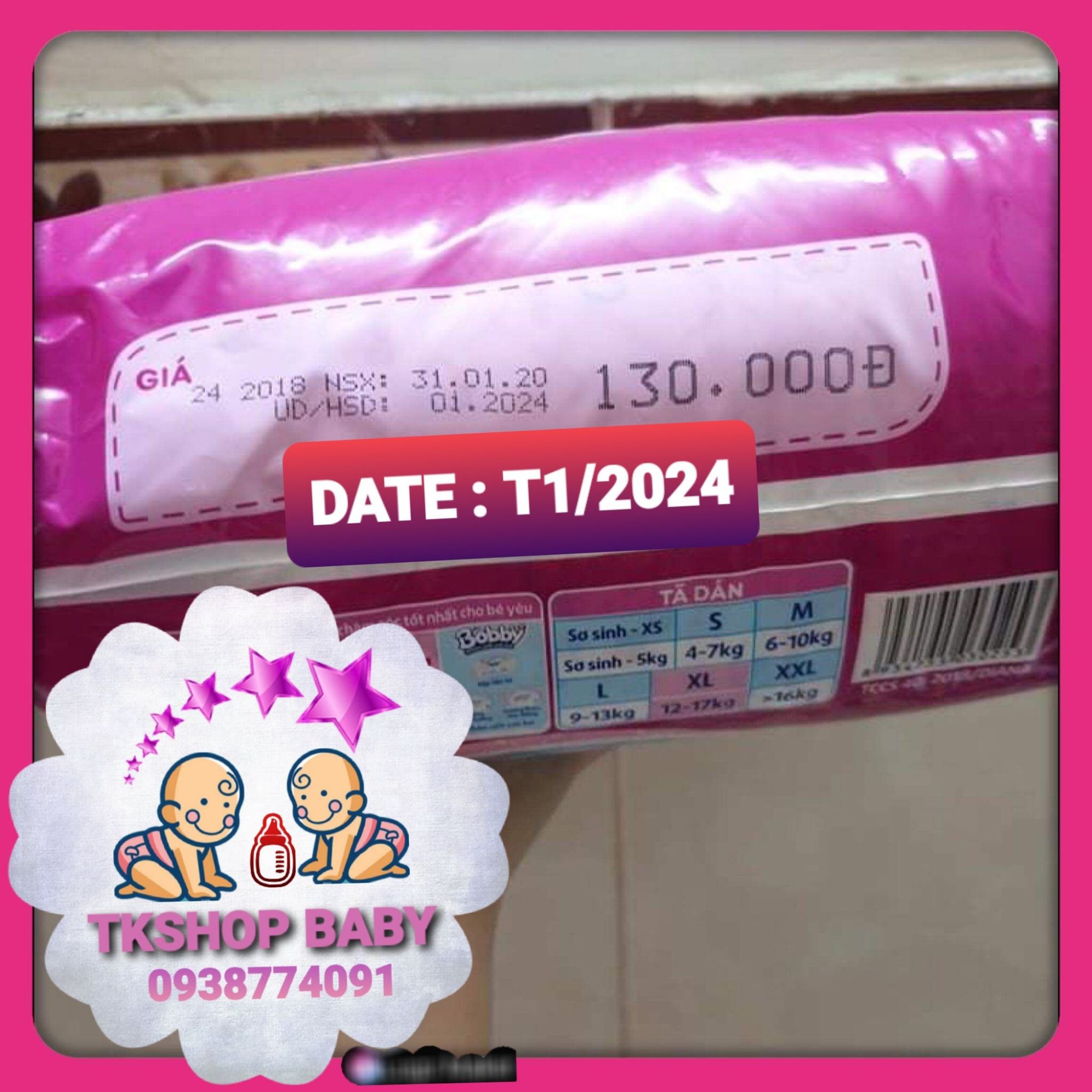 **GÓI NHỎ TIỆN LỢI**TÃ DÁN BOBBY RÃNH THẤM KIM CƯƠNG SIZE XL23 MIẾNG