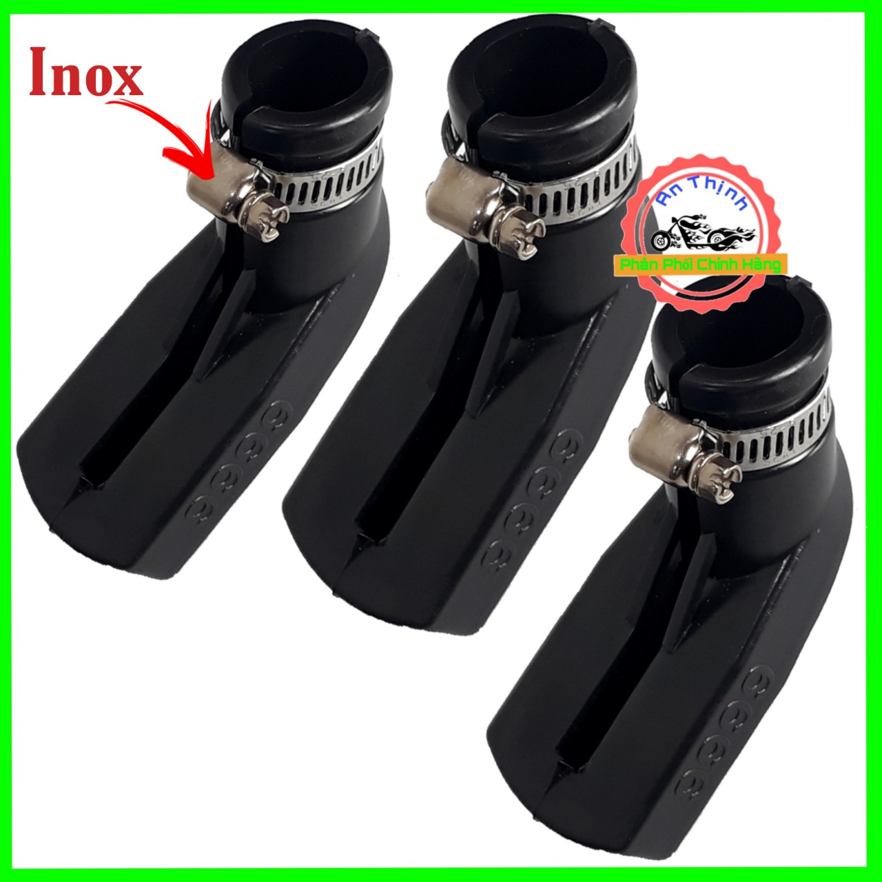 Combo 2 Bọc Chân Chống Xe Máy Gồm Đai Inox