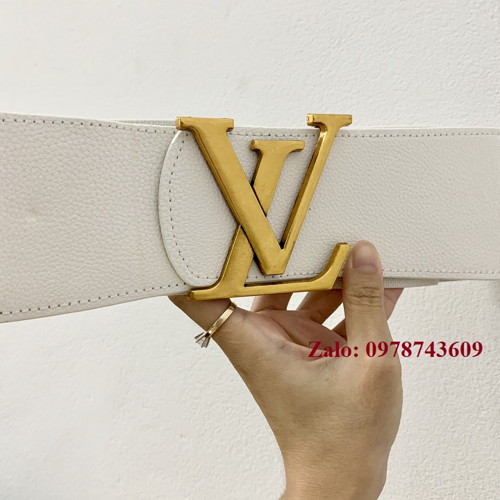 Đai váy nịt đầm L TRẮNG sang trọng 7.5cm