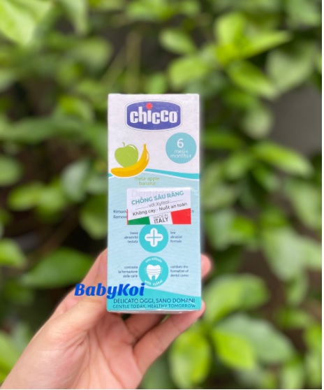 Kem đánh răng nuốt được Chicco cho bé từ 6 tháng