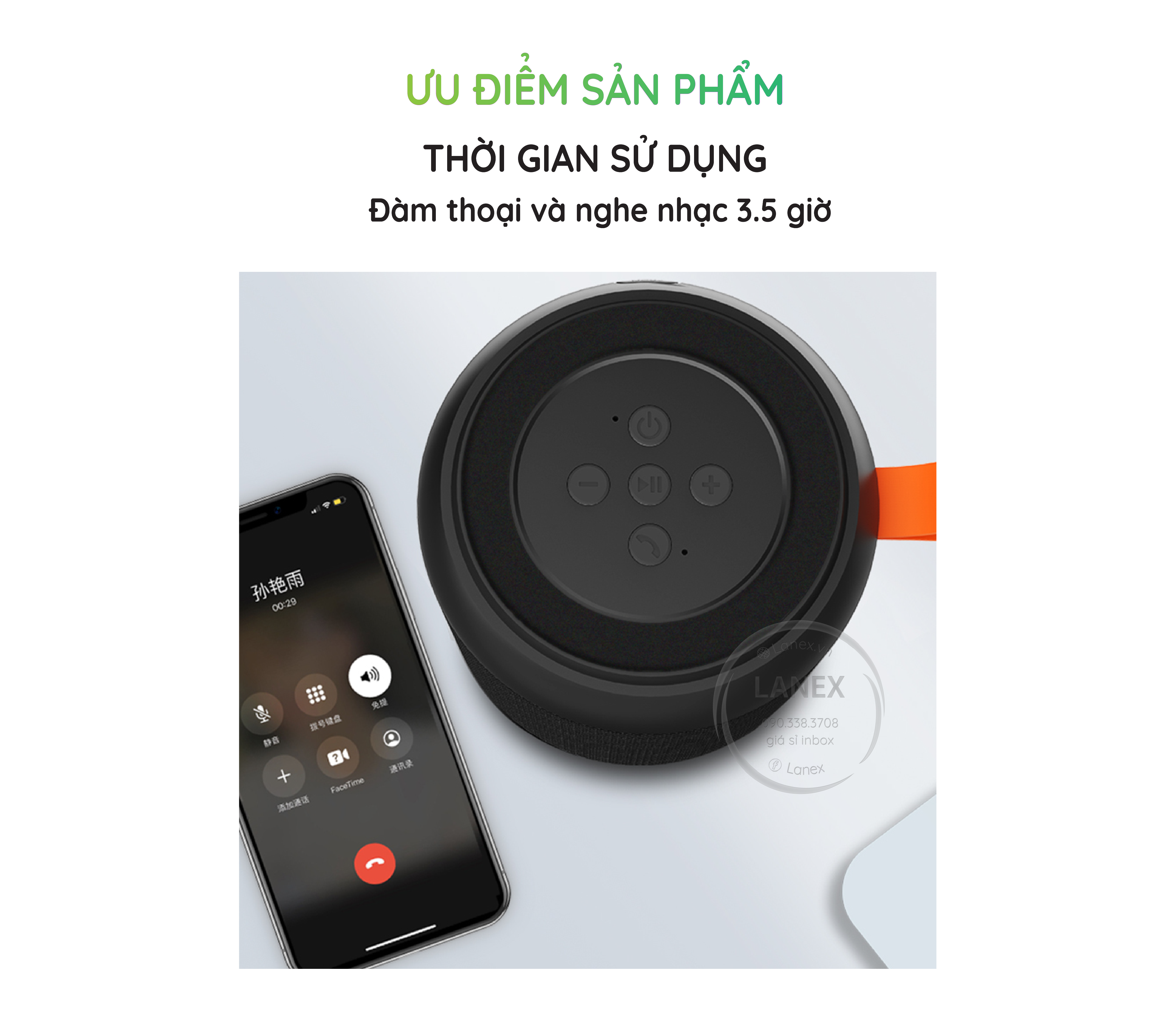 Loa Bluetooth Lanex Lsk - W05 Giá Đỡ 5w V5.0