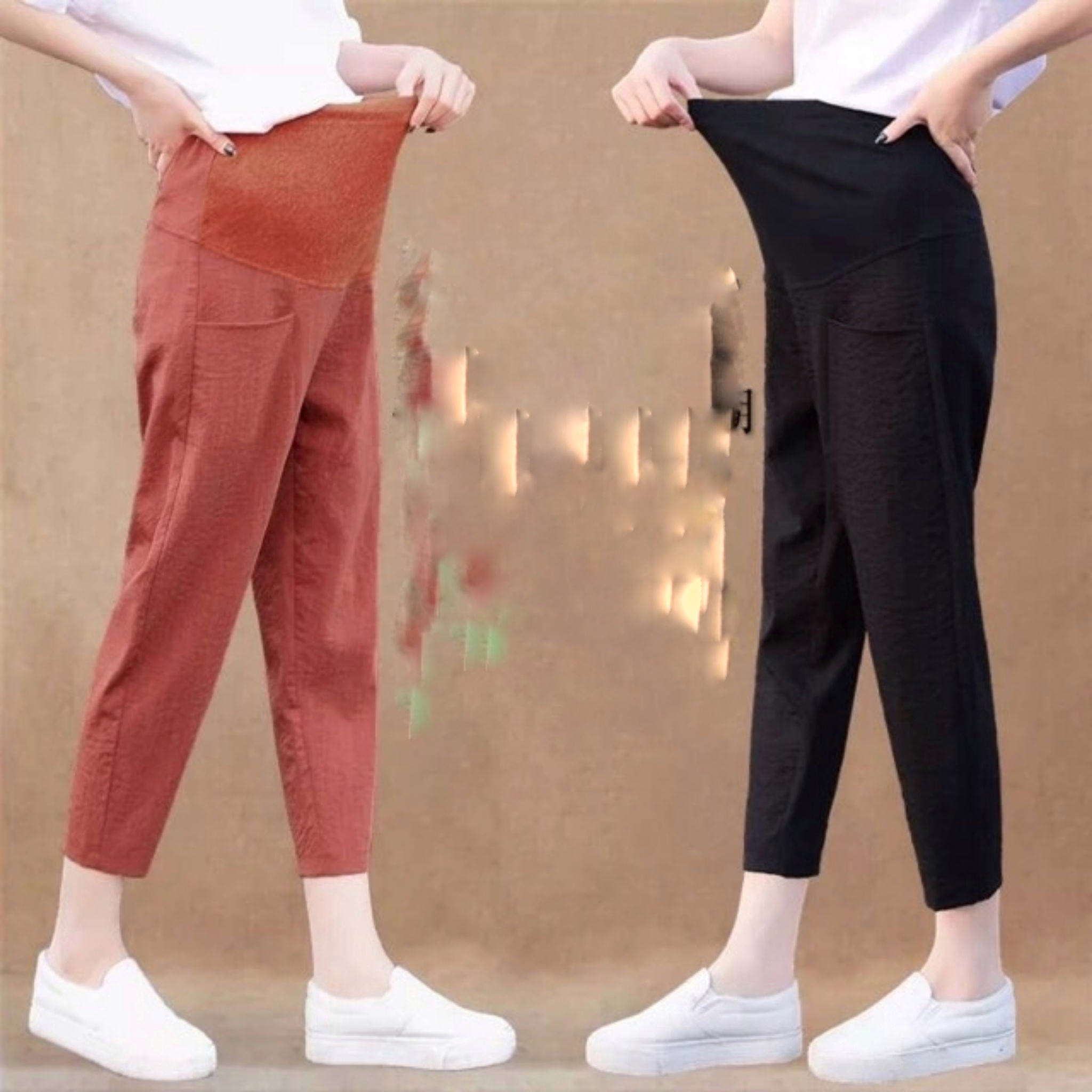 Quần bầu thời trang công sở- chất đũi mềm mịn
