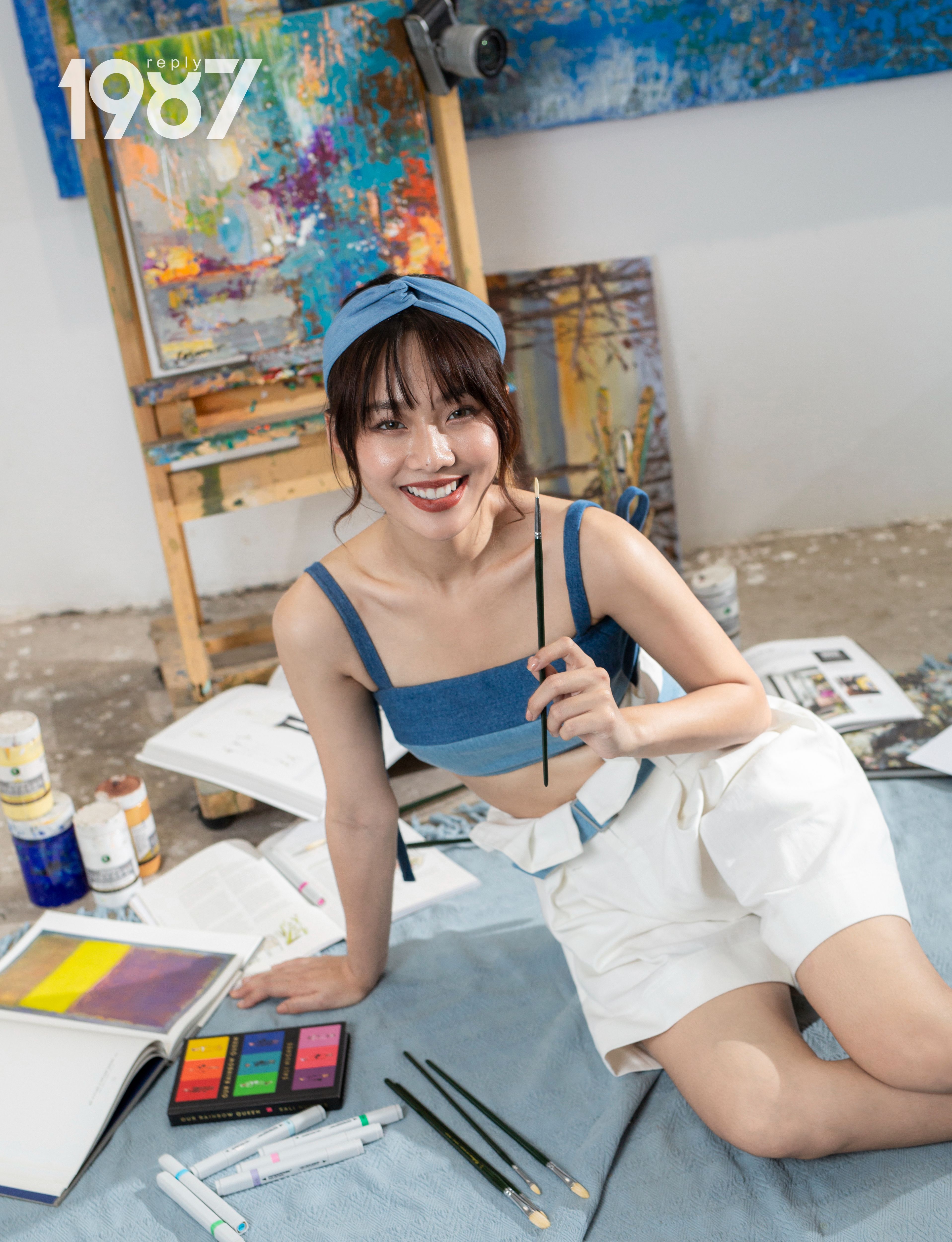 Áo Top Jean cột nơ