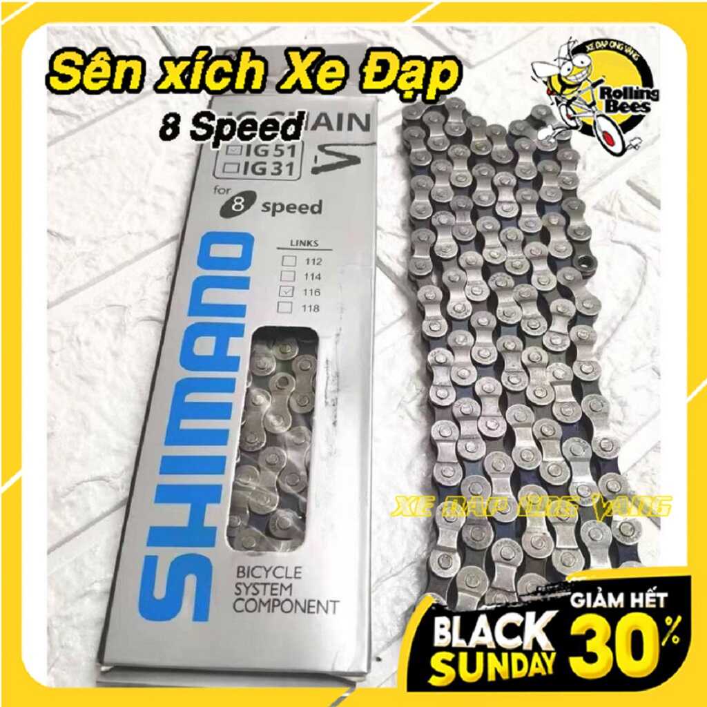 Sên xích xe đạp Shimano 6 7 8 Speed IG51