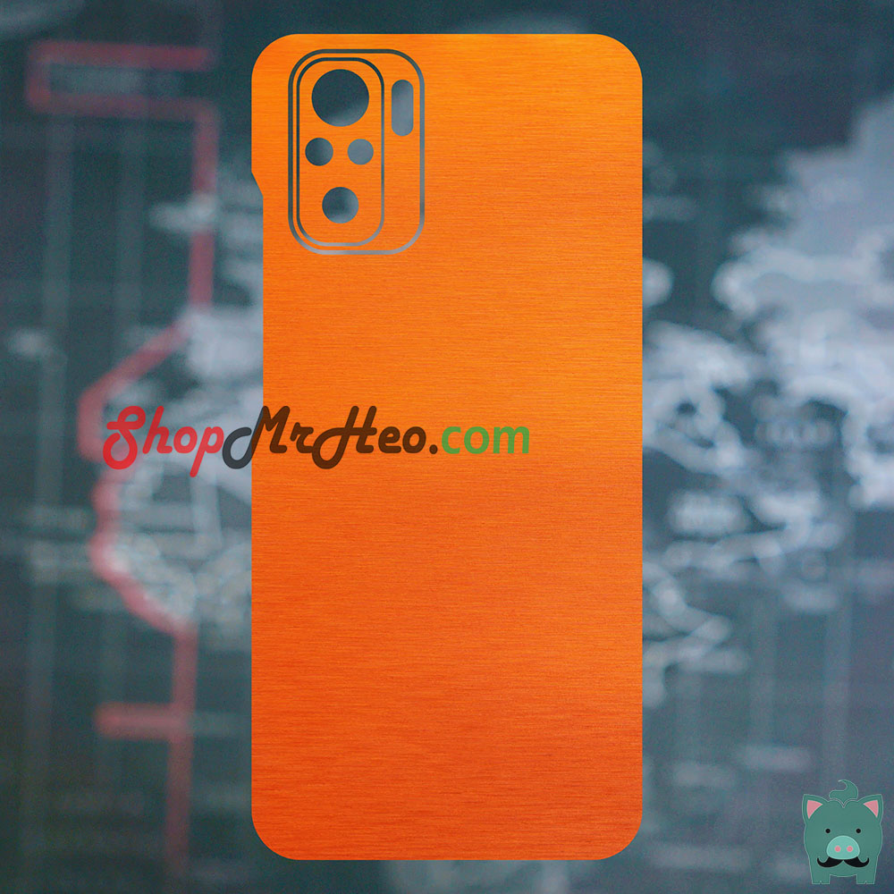 [HCM]Skin Dán Mặt Sau Lưng Vân Nhôm Xiaomi Redmi Note 10 - Redmi Note 10 Pro