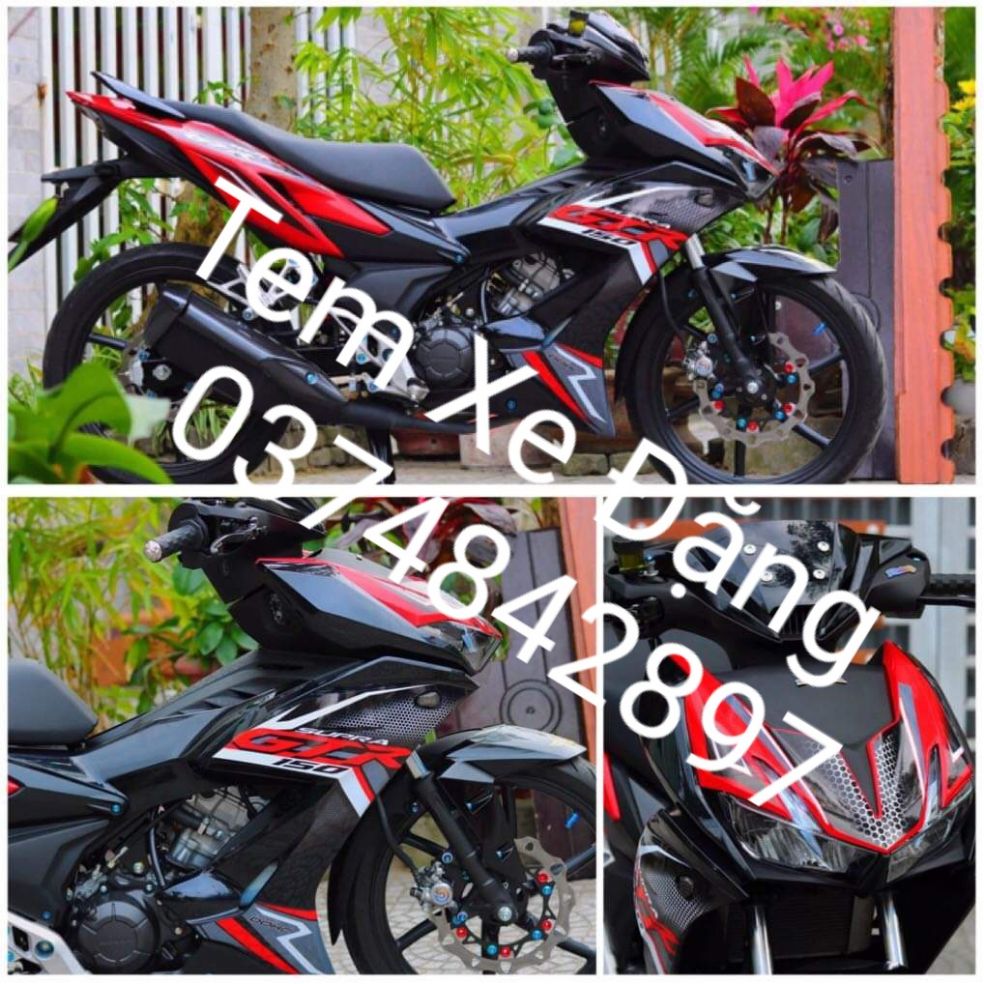 [HCM]Tem xe Winner X  mậu tem rời đẹp dán dc các màu xe