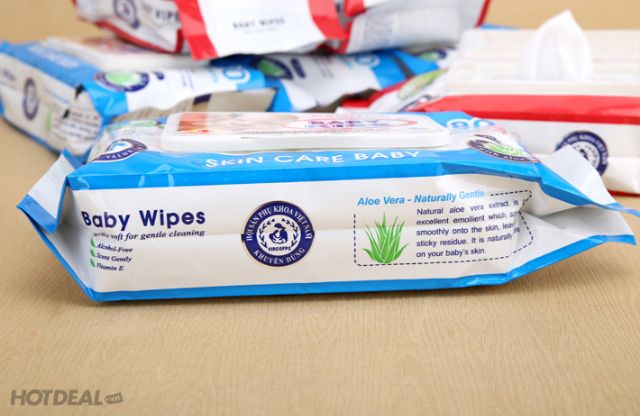 Bịch Khăn Giấy Ướt Baby Wipes to 80 miếng