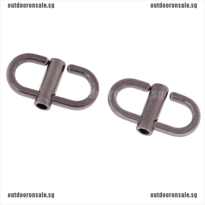 1Pair Adjustable Metal Buckles Chain Strap Bag Shorten Shoulder Ba