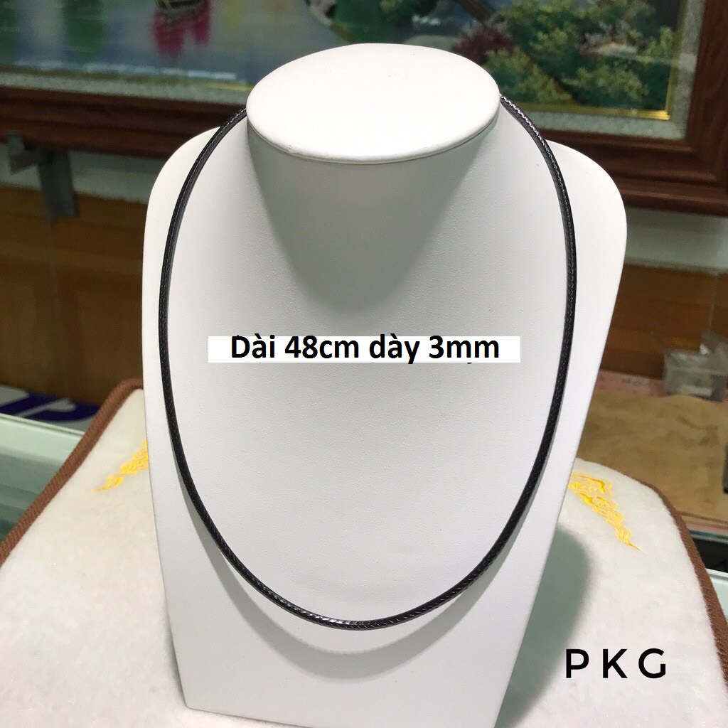 Vòng cổ dây da móc khóa nam châm