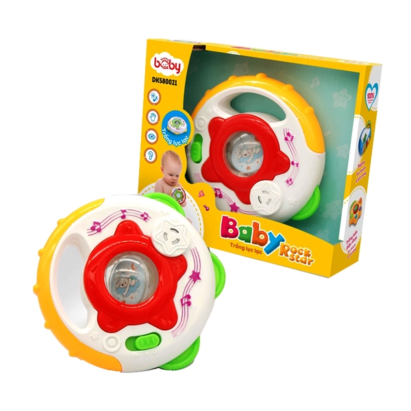 Đồ chơi baby rock star - trống lục lạc - dk580021