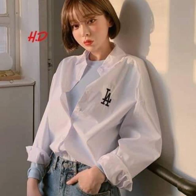 Áo sơ mi la chữ ngực hda0819