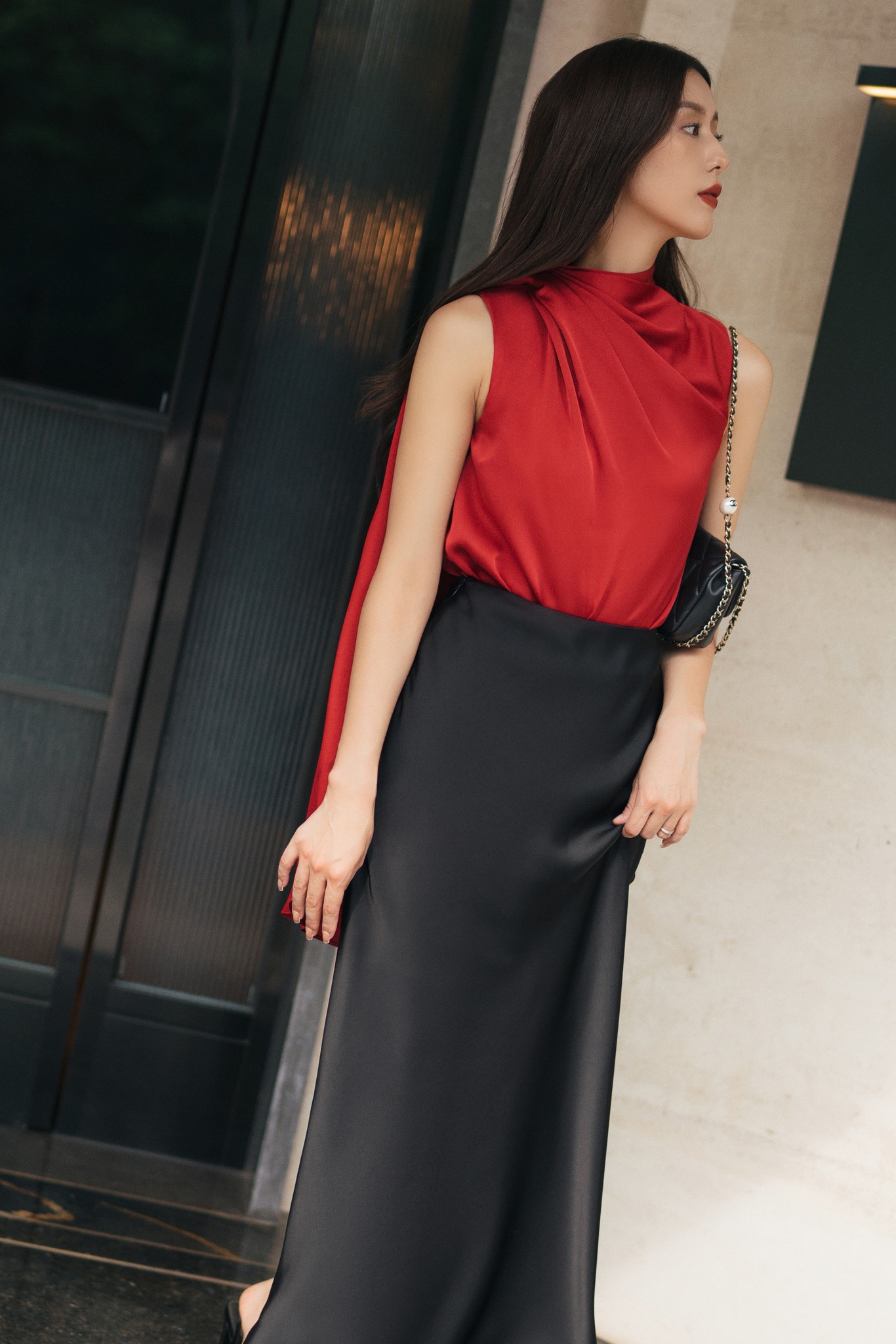 Áo sơ mi lụa Charlotte Top HUONG BOUTIQUE HBSM1111