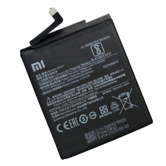 PIN XIAOMI BN37 / REDMI 6A / REDMI 6 / 3000MAH ( LOẠI 1 BẢO HÀNH 6 THÁNG )