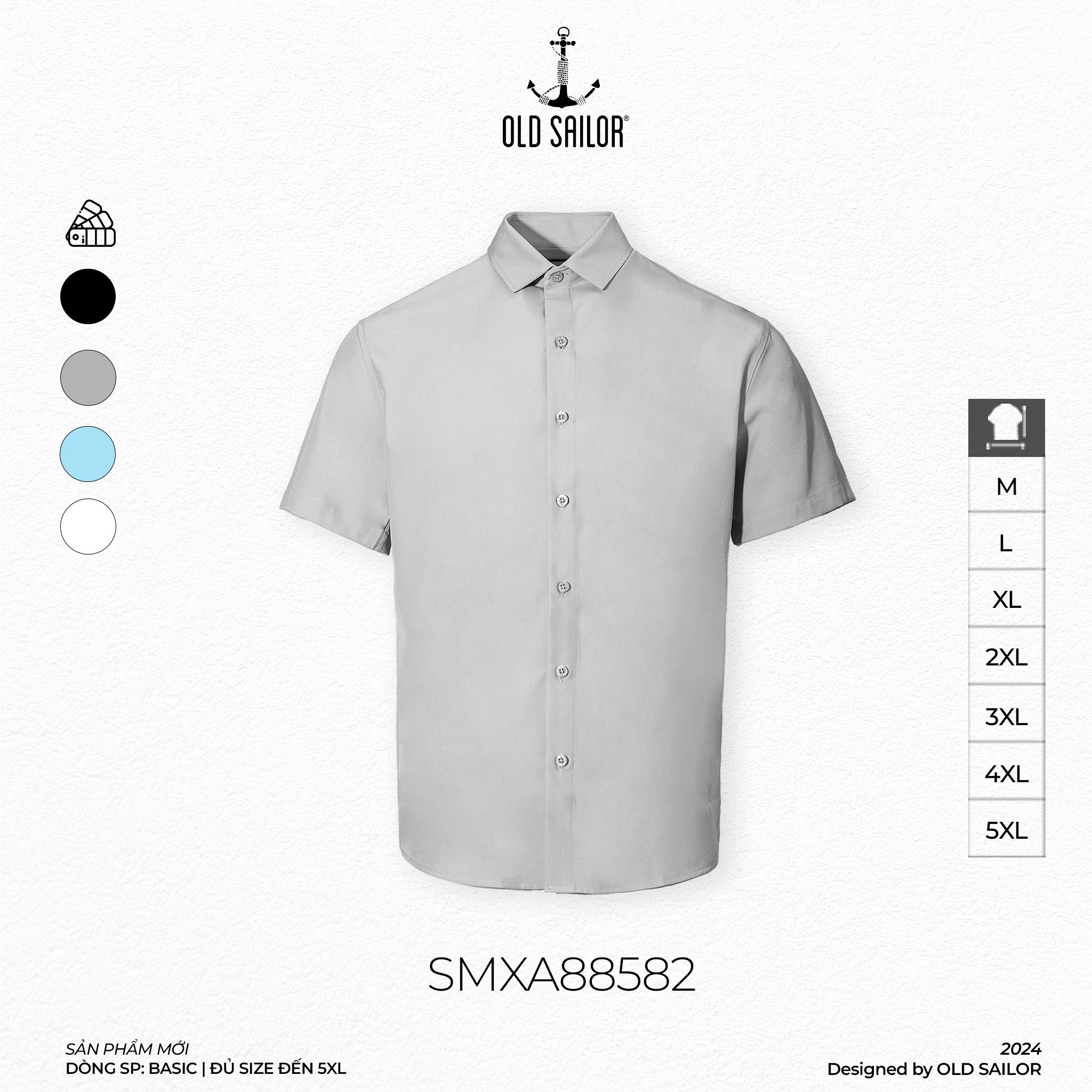 Áo sơ mi mango Old Sailor - 88582 - Big Size Upto 5XL