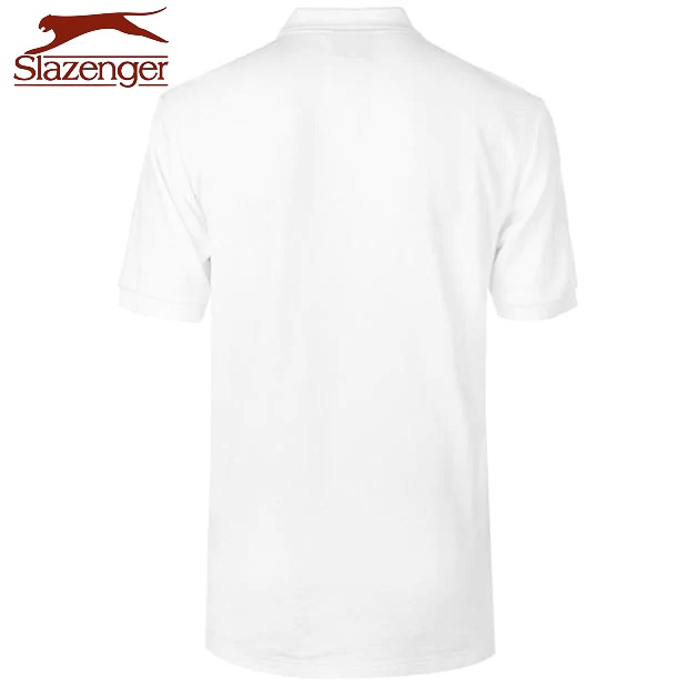Áo Thun Polo Nam Slazenger Plain (màu White) - Hàng size UK