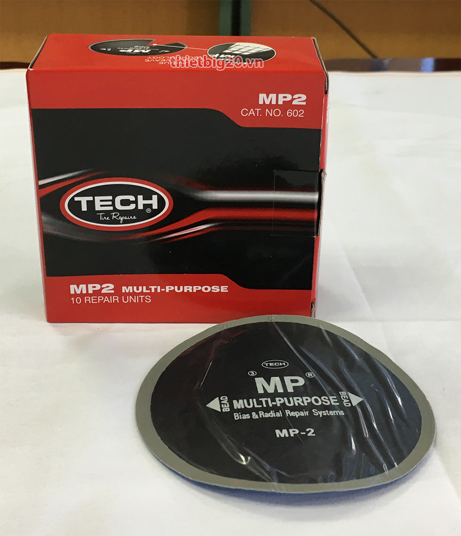 Hộp 10 miếng vá lốp xe hơi TECH MP-2 (BIAS/RADIAL, 90MM)
