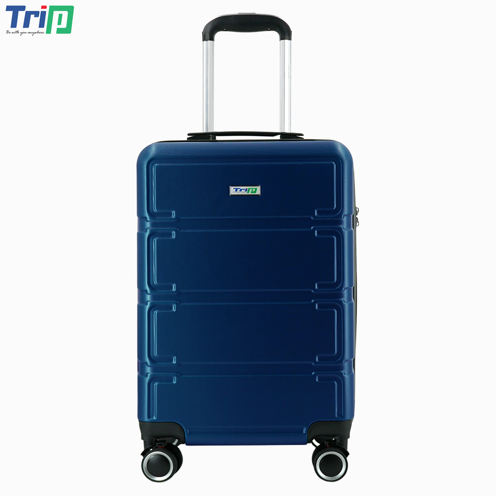 [TẶNG DÂY ĐAI KO KHÓA] Vali nhựa kéo du lịch TRIP P806 size 20inch, nhựa ABS, đựng 7kg hành lý dùng xách tay lên máy bay, bảo hành 5 năm [FREESHIP MAX] gồm màu vàng, xanh rêu, nâu, cam, xanh đen