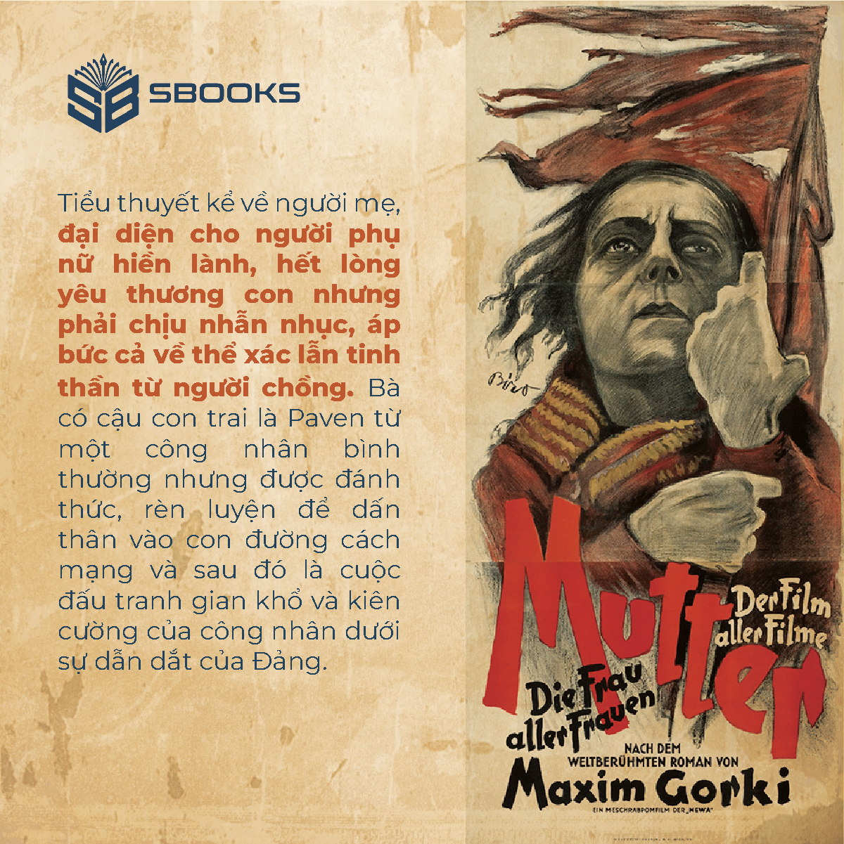 Sách - Người Mẹ - SBOOKS - Macxim Gorky