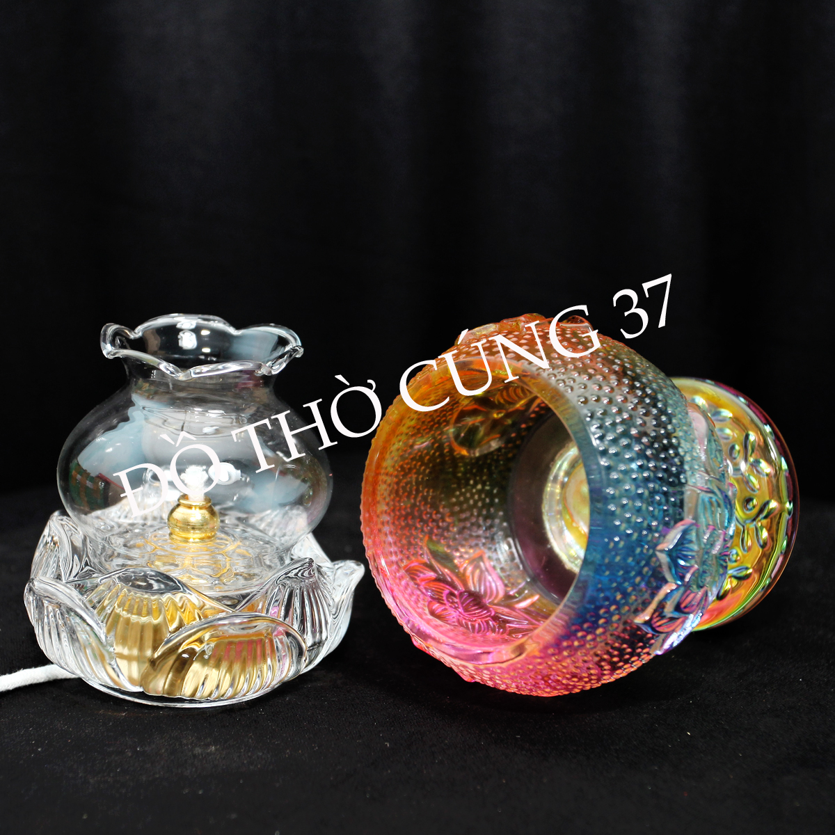 Đèn dầu lưu ly thủy tinh 169