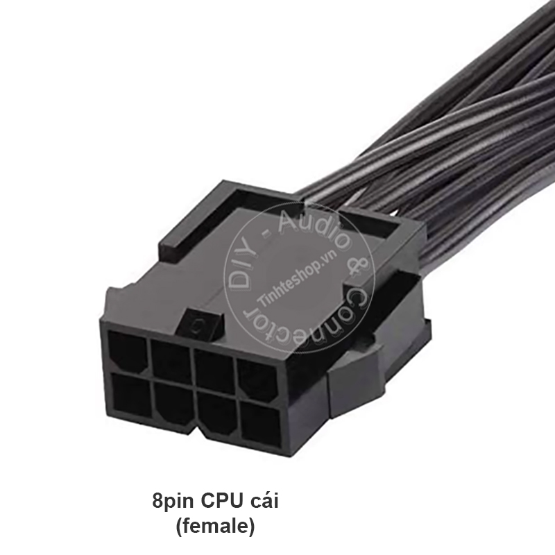 Cáp nối dài nguồn 8pin CPU 4+4 - Dây nguồn 8pin CPU 1 đầu đực 1 đầu cái