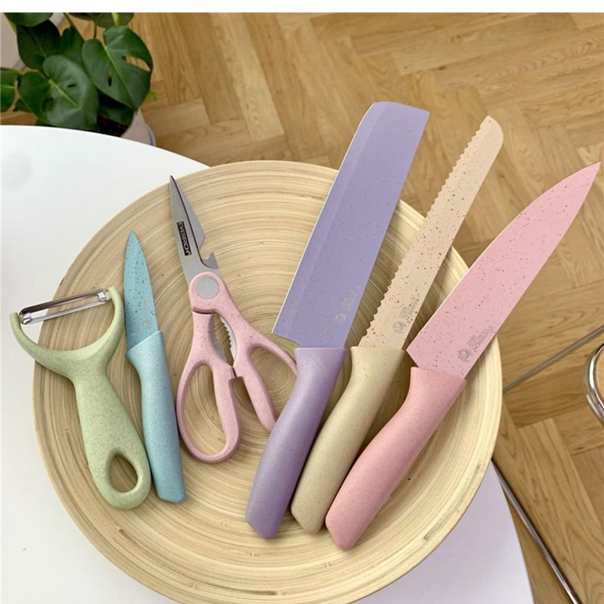 Bộ Dao Lúa Mạch Nhà Bếp Kitchen 6 Món