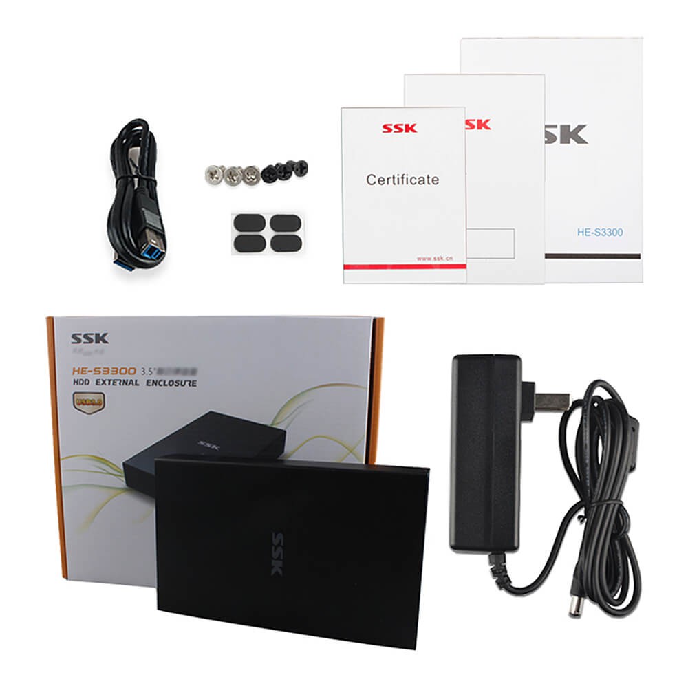 Hộp đựng ổ cứng 3.5 SATA SSK S3300 USB 3.0