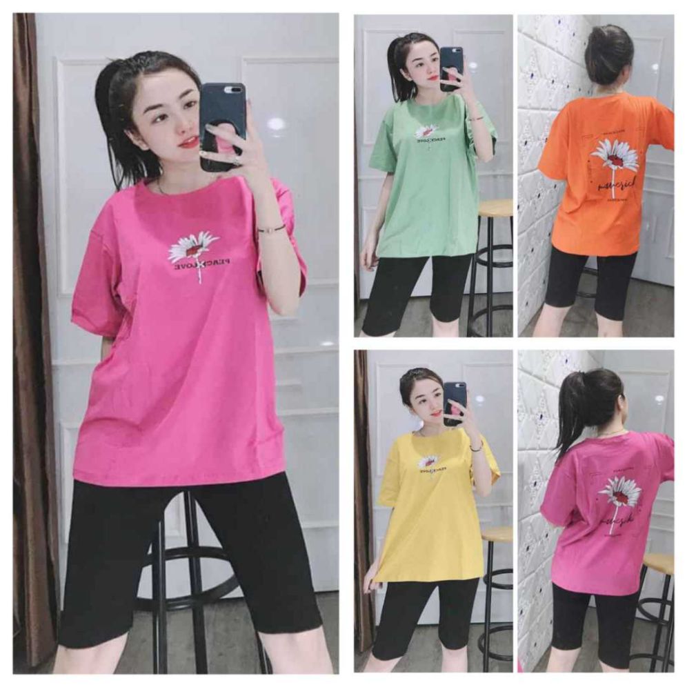 BỘ ĐỒ LỬNG NỮ HOA CÚC HOT HIT THUN COTTON LOẠI 1 ĐỒ MẶC NHÀ THỂ THAO DẠO PHỐ