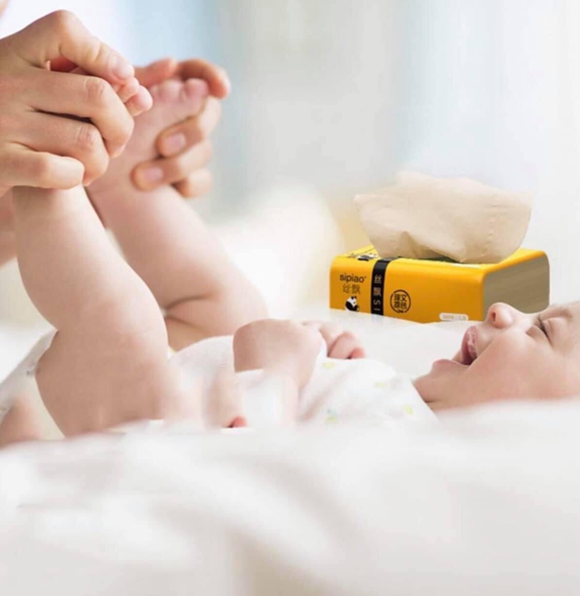 [HCM] 1 gói Khăn giấy gấu trúc sipiao