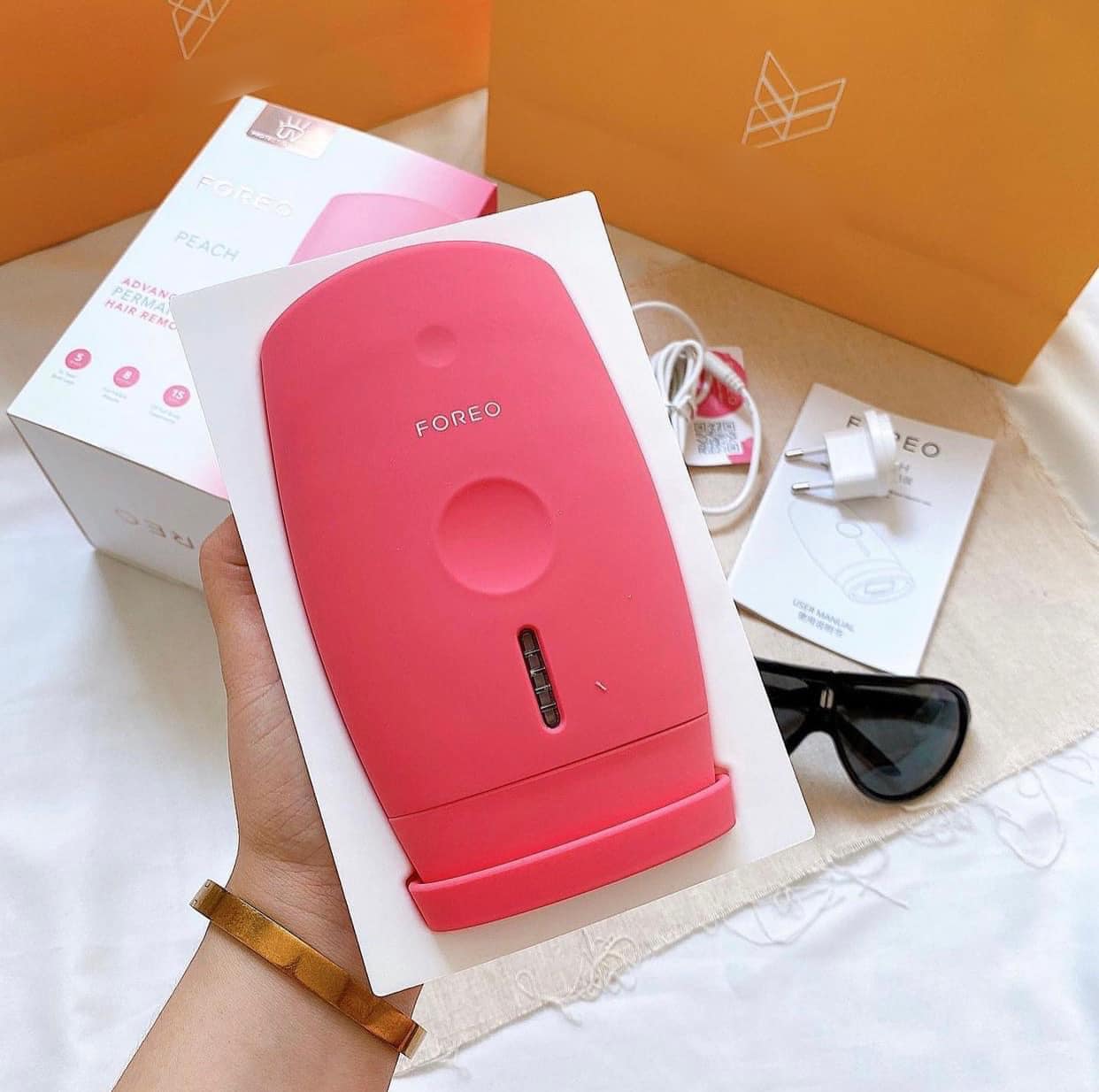 Máy Triệt Lông Foreo Version 2 - FOREO PEACH - Bảo Hành CHÍNH HÃNG 2 NĂM