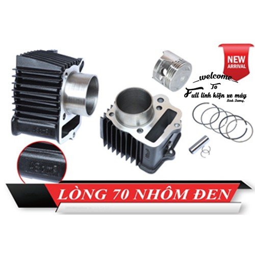 Lòng 70 nhôm đen