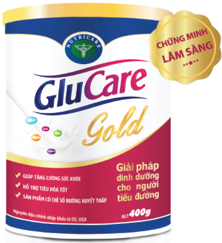 Sữa bột Nutricare Glucare Gold - dinh dưỡng y học cho người tiểu đường (400g)