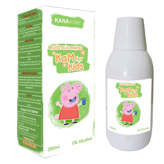 Nước súc miệng KaM for Kid - KanaCare (250ml)