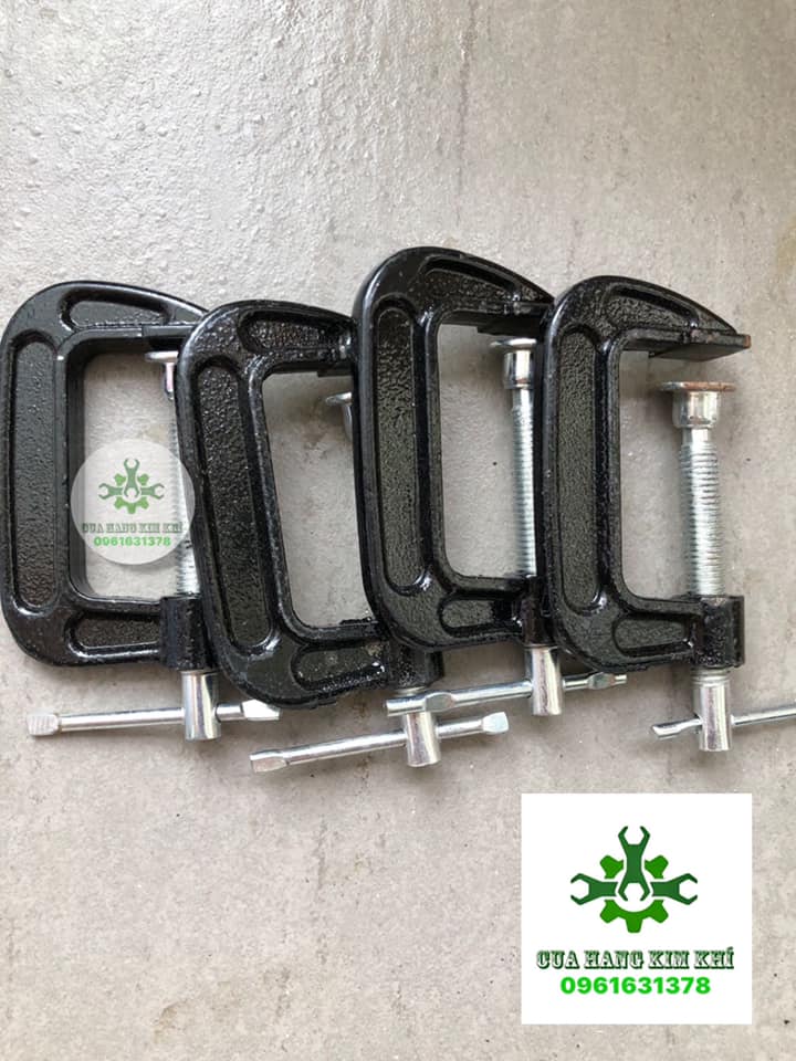 Cảo chữ c - vam gang chữ c việt nam màu đen 2''