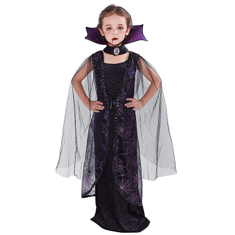 Trang phục hóa trang ma cà rồng cho bé gái phong cách halloween - INTL