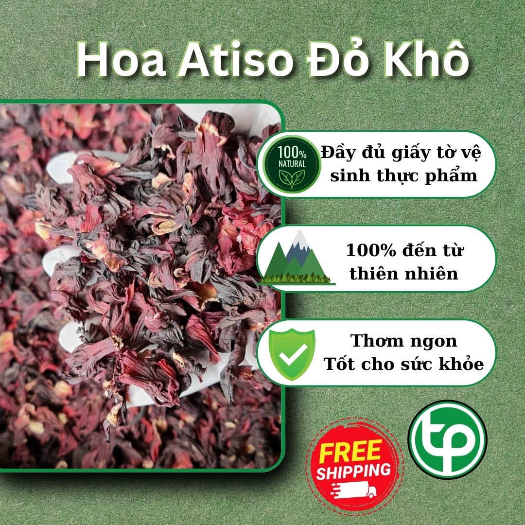 Trà hoa atiso đỏ 500g - Hàng sạch xanh chất lượng cao giá tốt nhất thị trường - Thảo Dược Tấn Phát