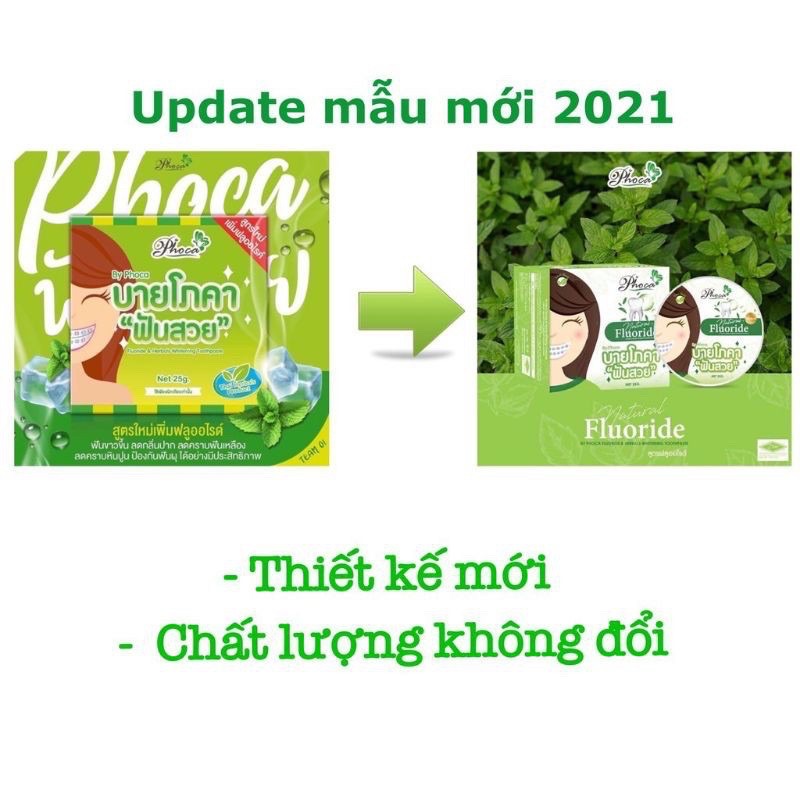 [ CHÍNH HÃNG ] Kem Đánh Răng Phoca Thái Lan 25g