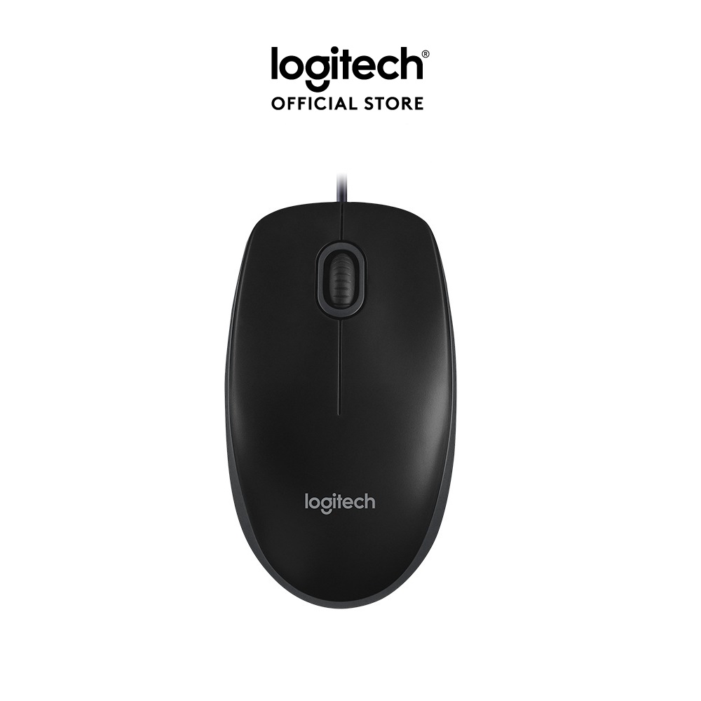 Chuột có dây Logitech B100 (Đen)