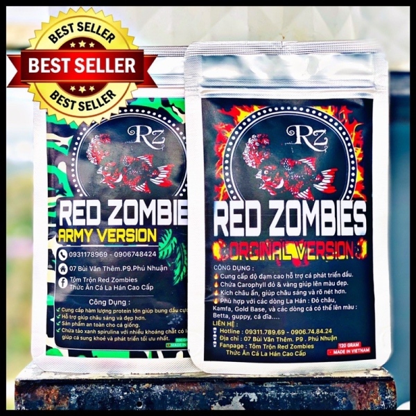 △™ Red Zombies - Thức Ăn Cá La Hán Cao Cấp ( Có Clip Cho Ăn )